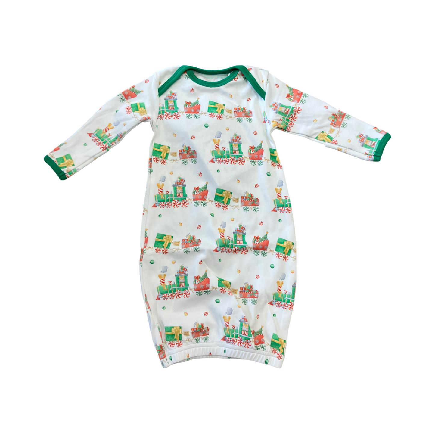 Santa’s sweet express organic cotton gown