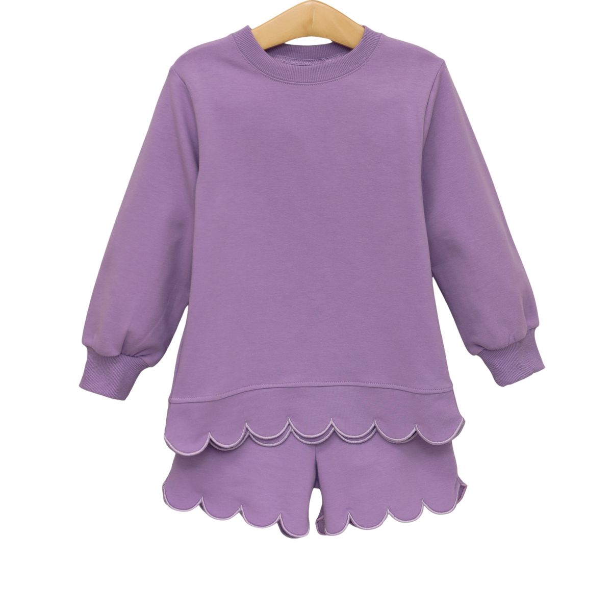 Sophia Scalloped Set-Lavender