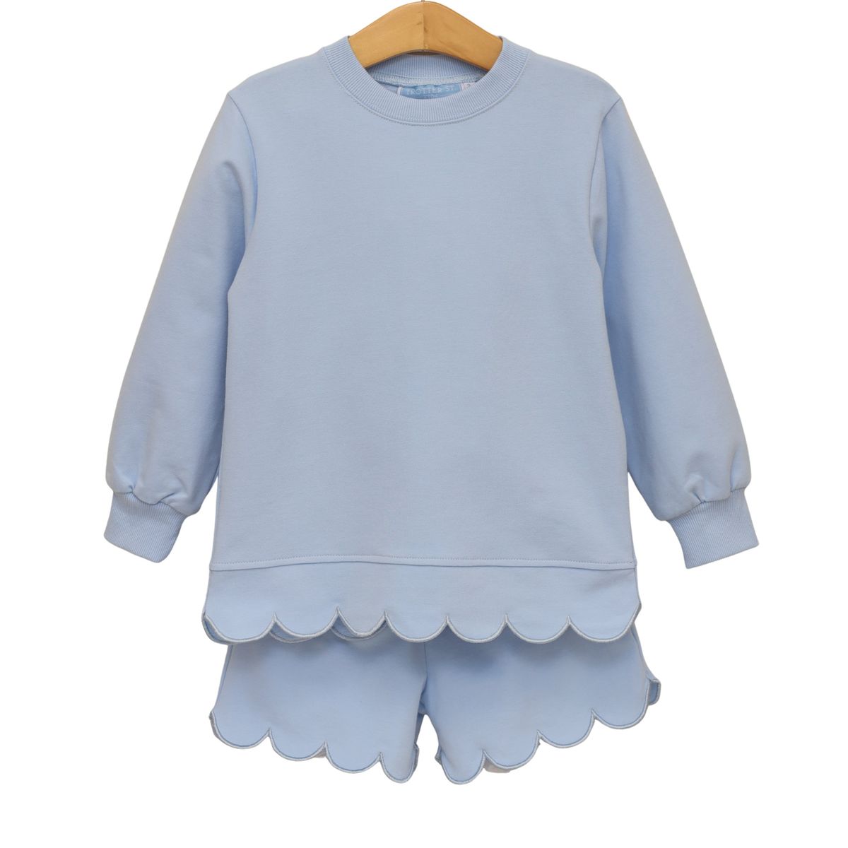 Sophia Scalloped Set-Blue