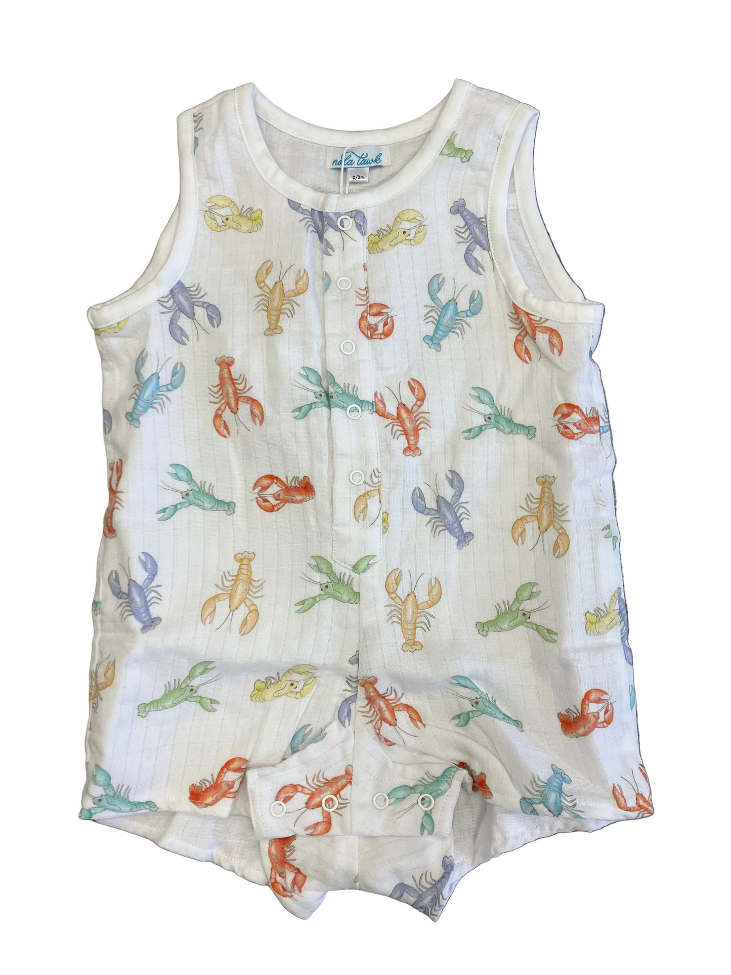 Colorful Claws Organic Muslin Shortall