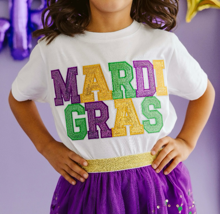 Mardi Gras Sequin Shirt Child