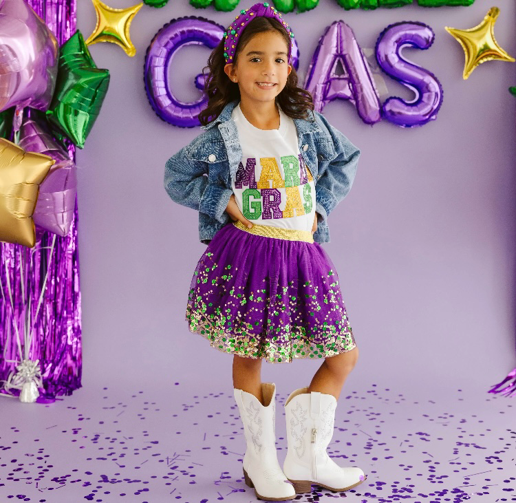 Mardi Gras Sequin Shirt Child