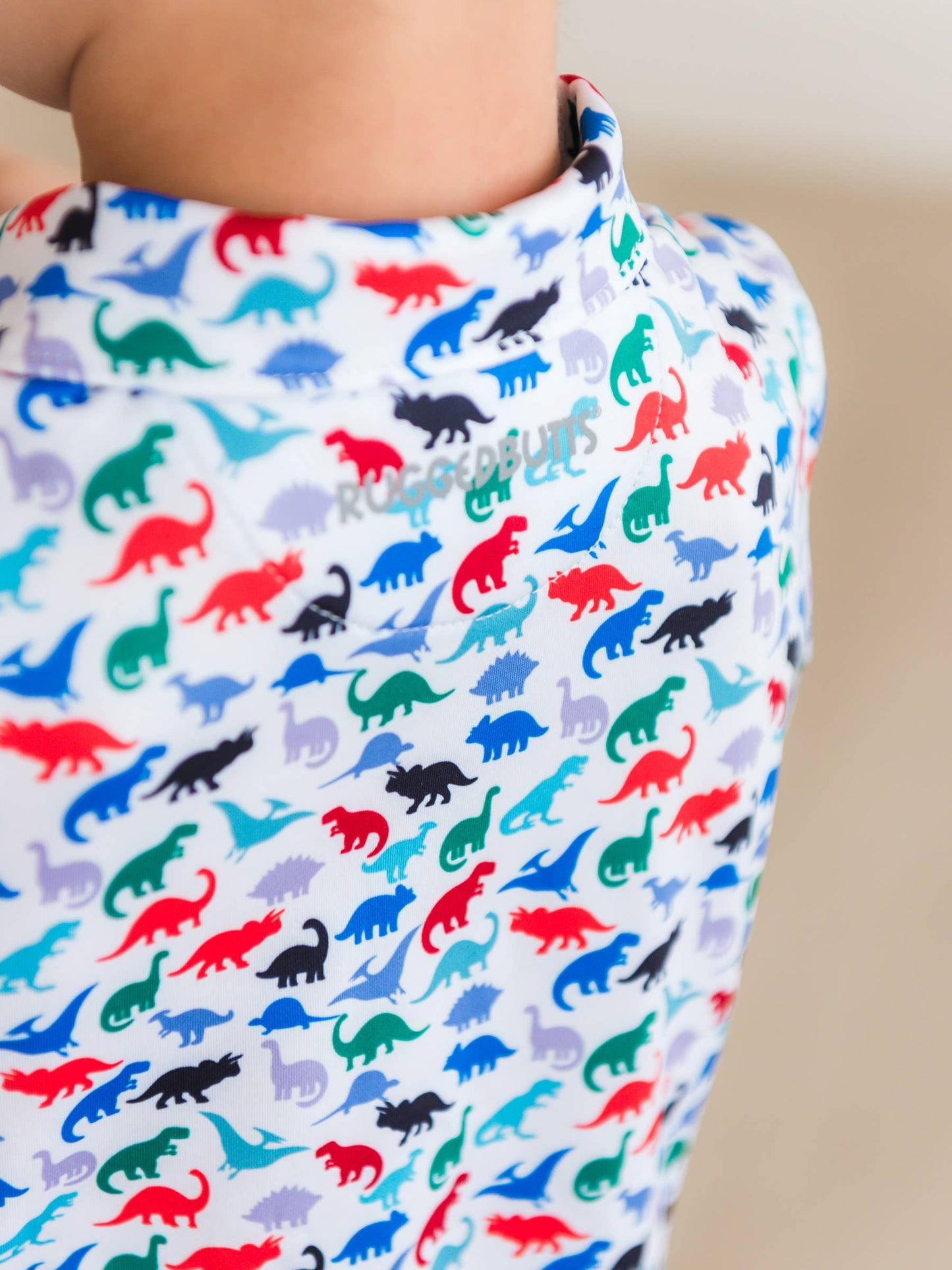 Dino Roar Knit Short Sleeve Performance Polo