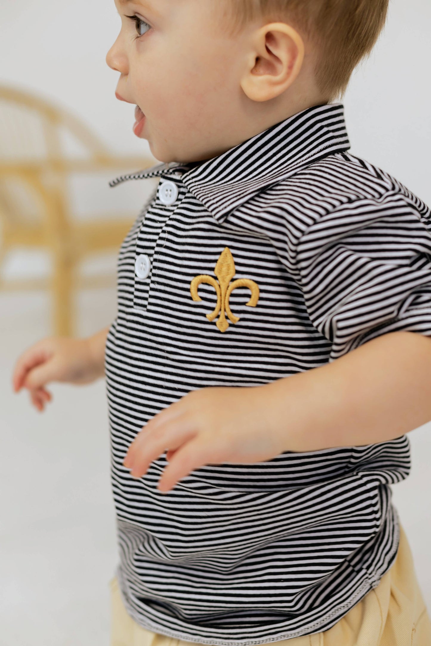 Gameday  Polo Saints Stripes