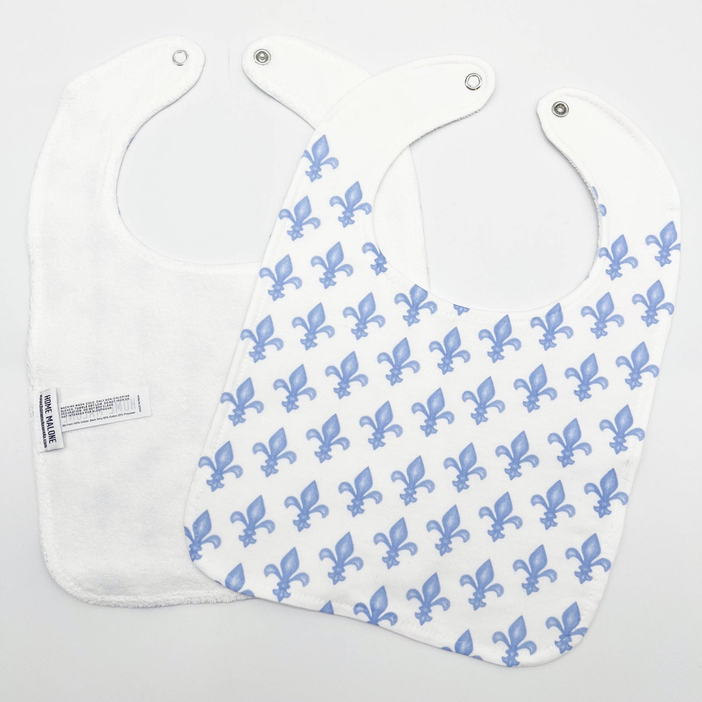 Blue Fleur De Lis Bib