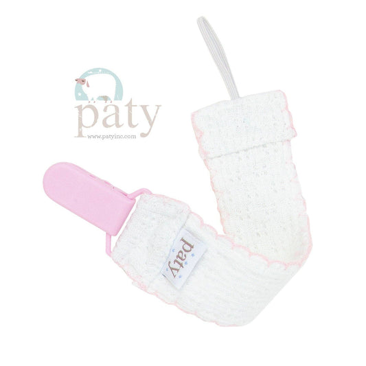 Paty Knit Pacifier Clip