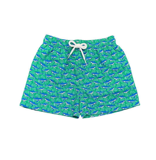 St. Simons Swim Trunk Green Shark