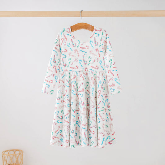 Candy Cane Lane Organic Cotton Dress