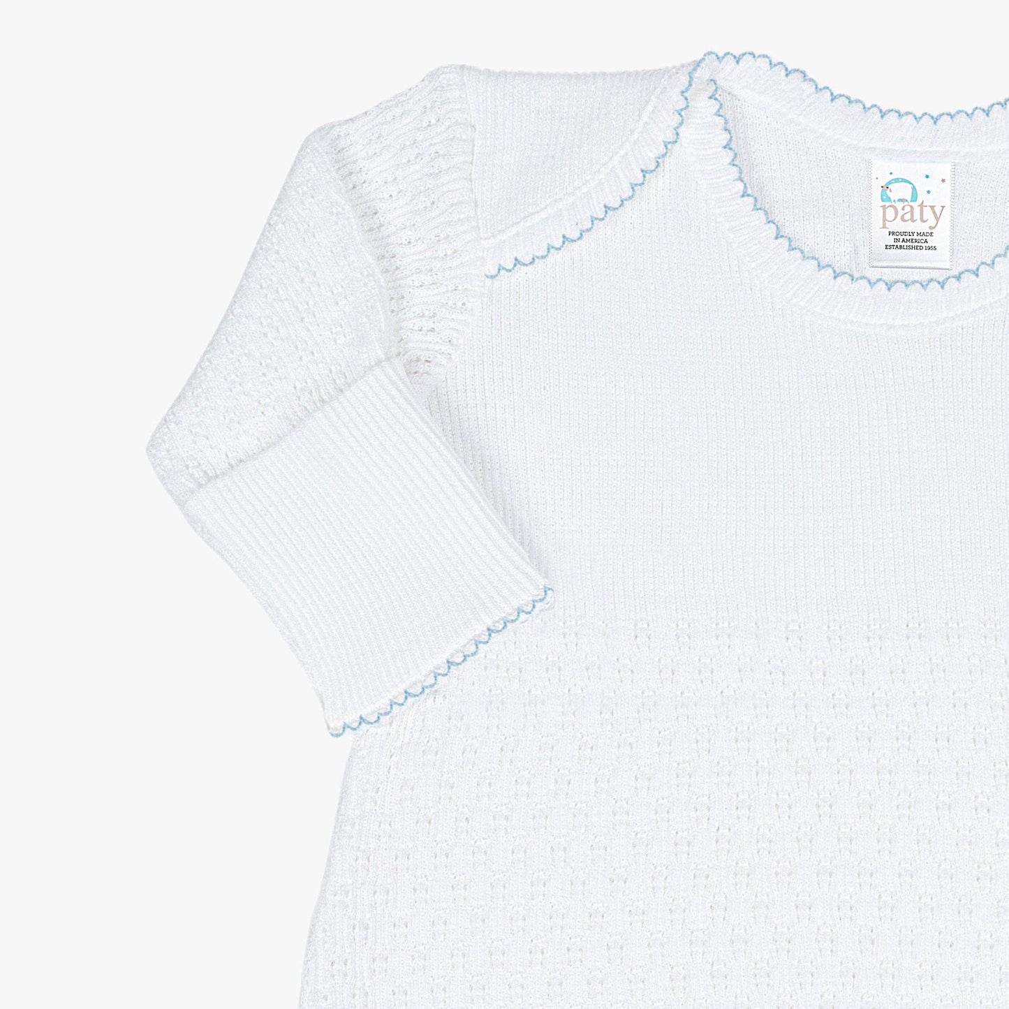 Paty Knit Overlap Shoulder Gown