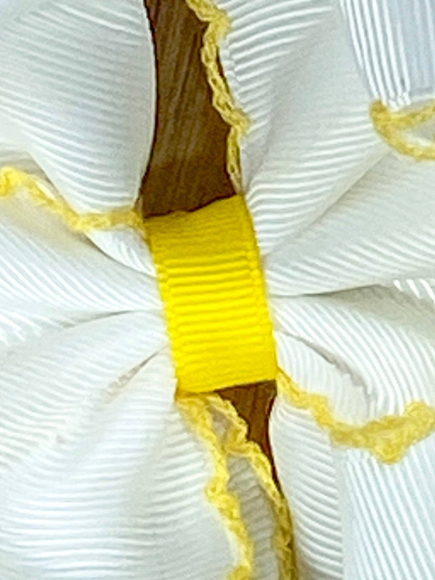 Pencil Embroidered Moonstitch Hair Bow