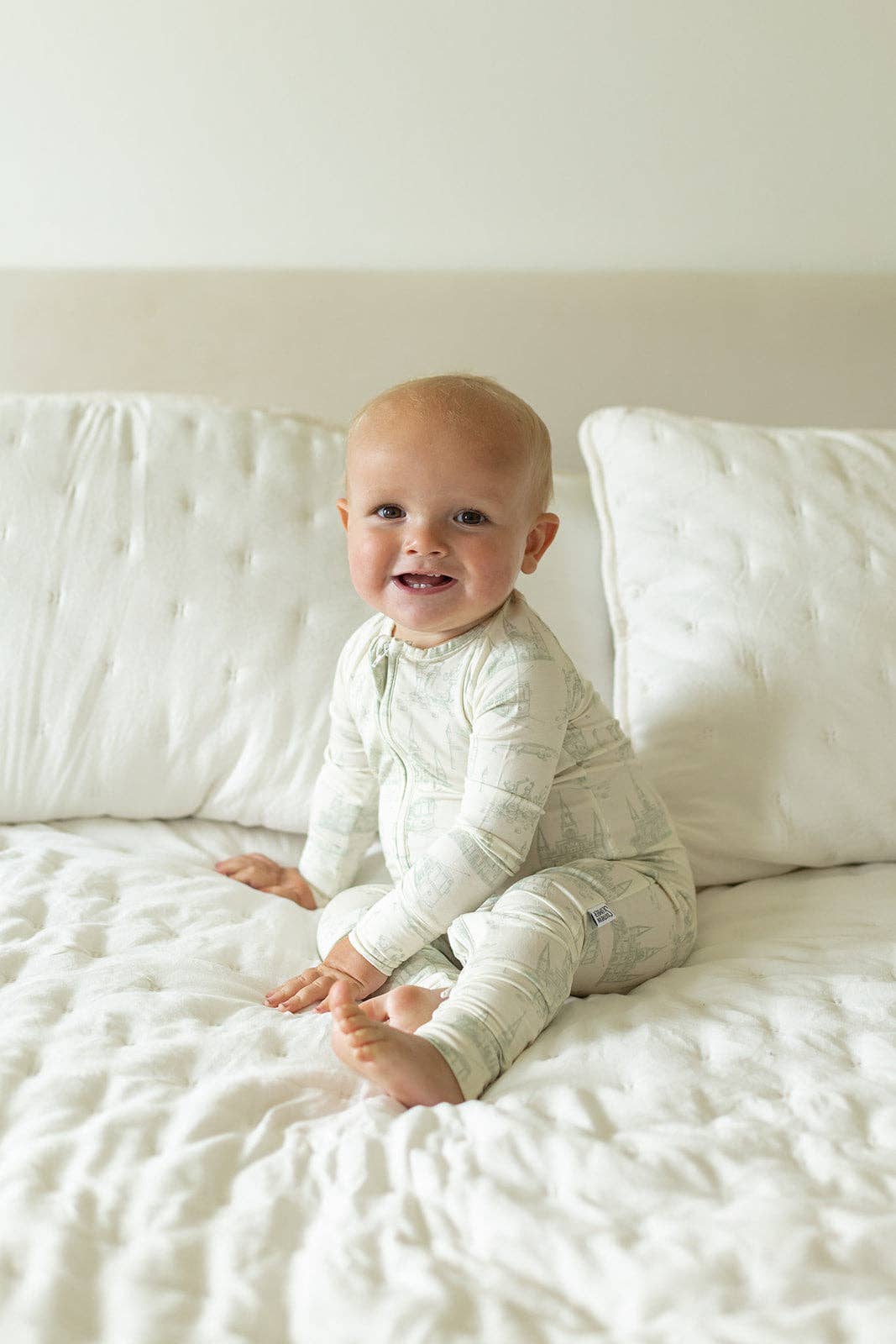 Sage Nola Toile Double Zipper Bamboo Sleeper