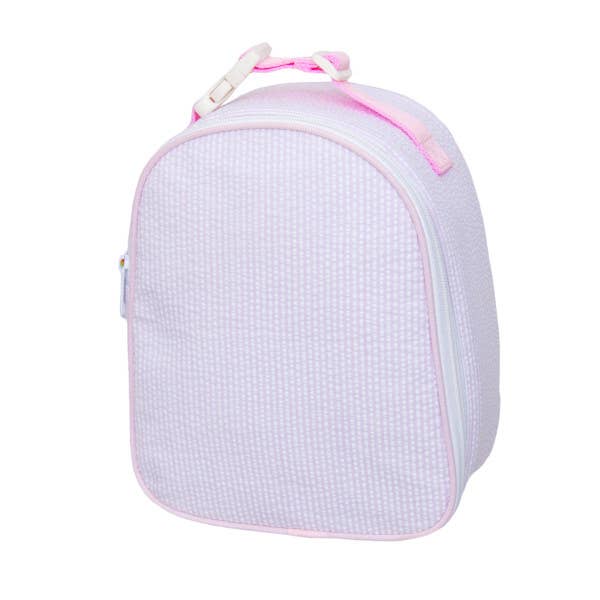 Pink Seersucker Gumdrop Lunchbox