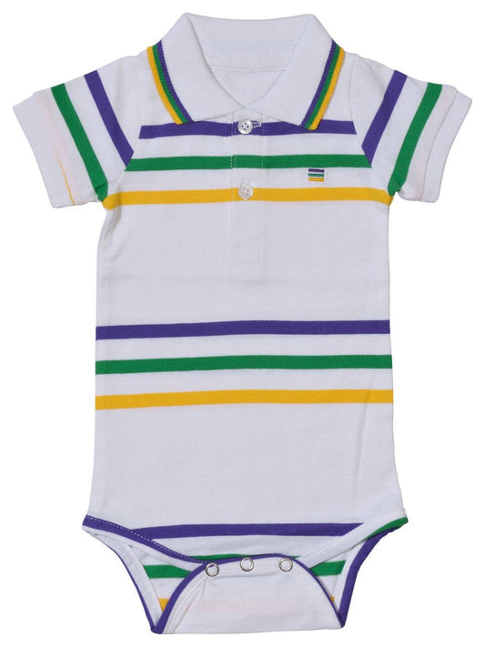 White Infinity Infant Onesie Short Sleeve