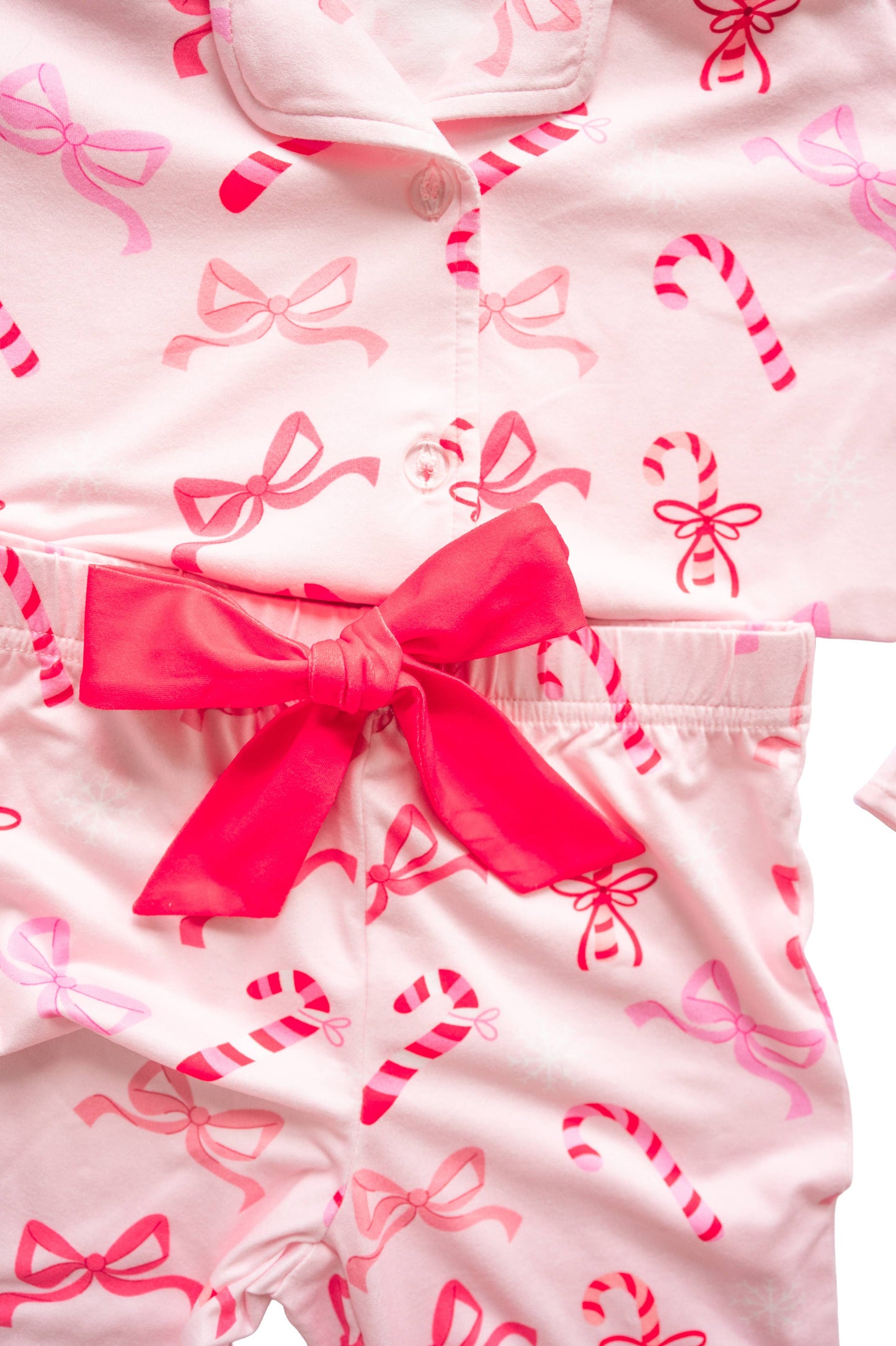 Peppermint Party Christmas Satin Lounge Set - Mommy and Me