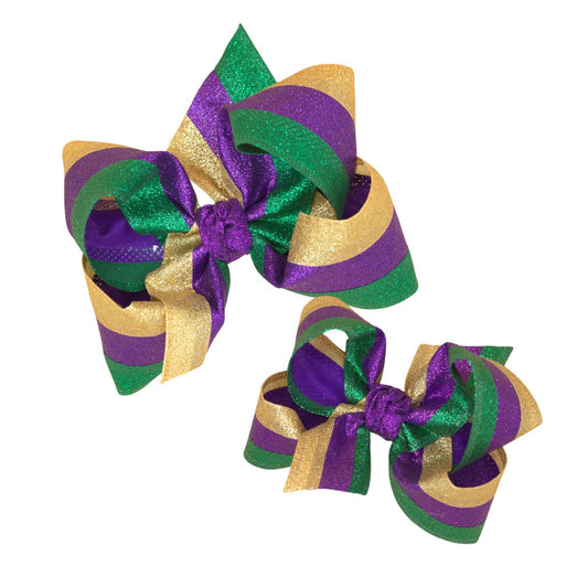 GLITTER MARDI GRAS STRIPE