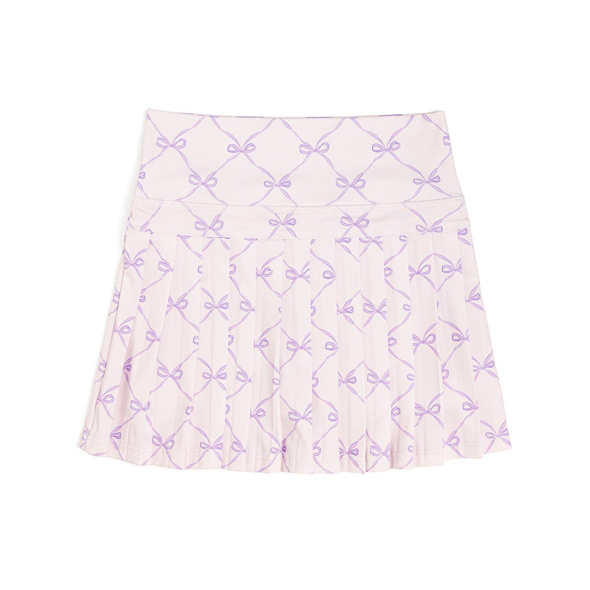 Lavender Bow Trellis Athletic Skort