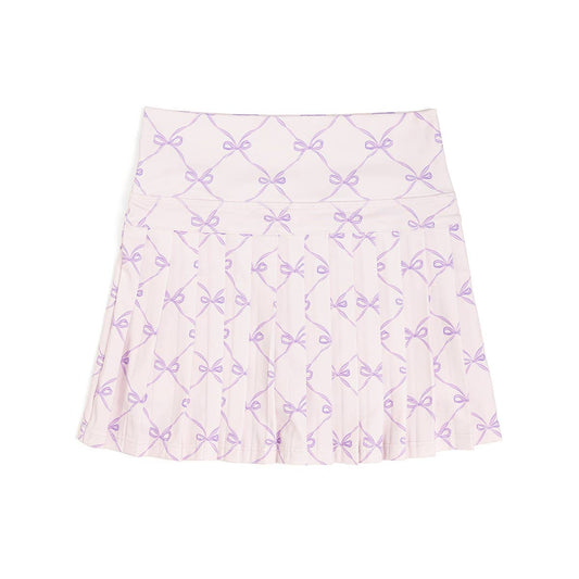 Lavender Bow Trellis Athletic Skort