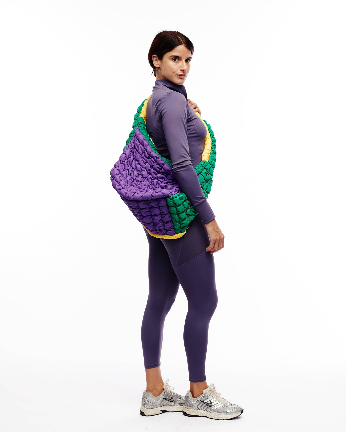 Mardi Gras puffer bag