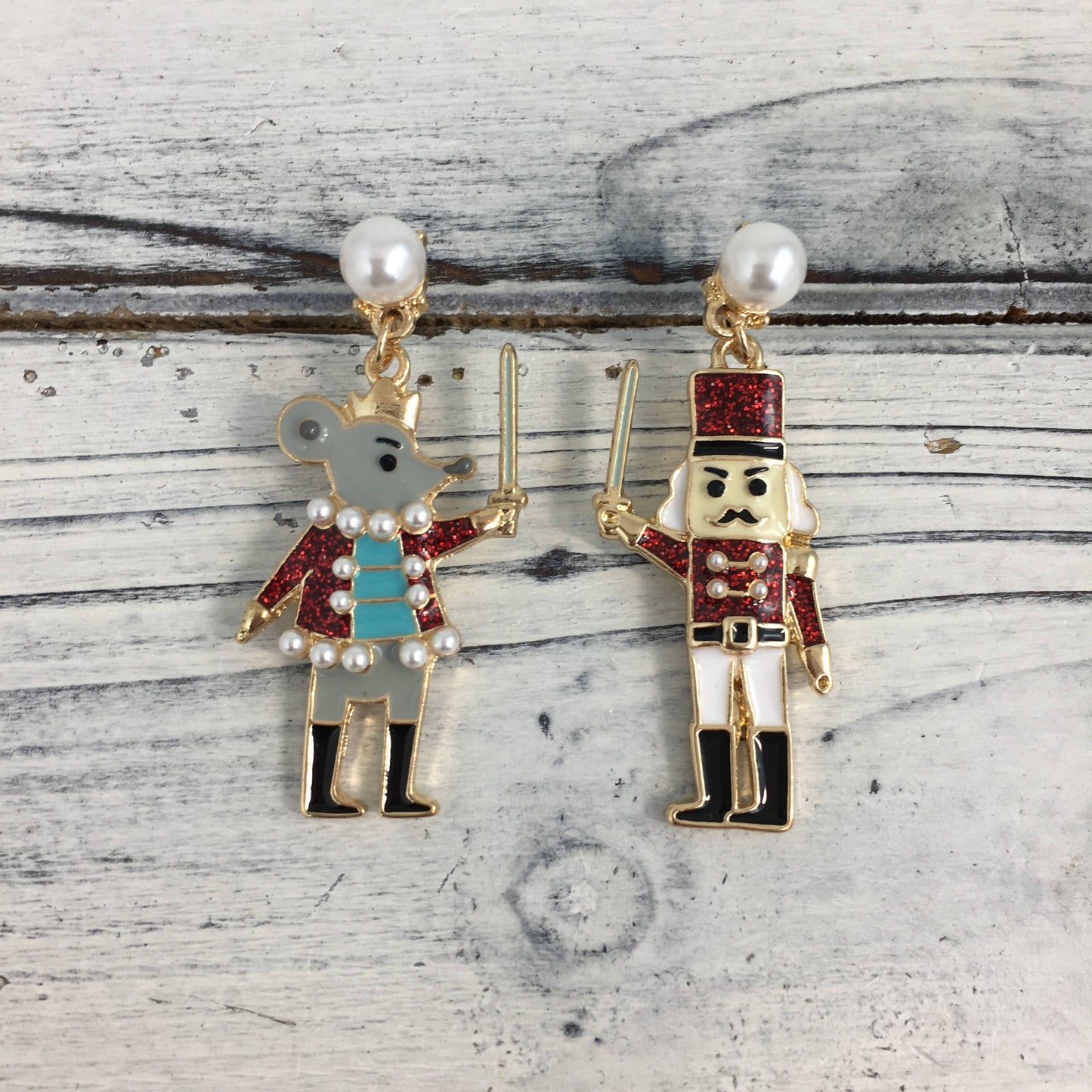 Christmas nutcracker ballet inspired earrings