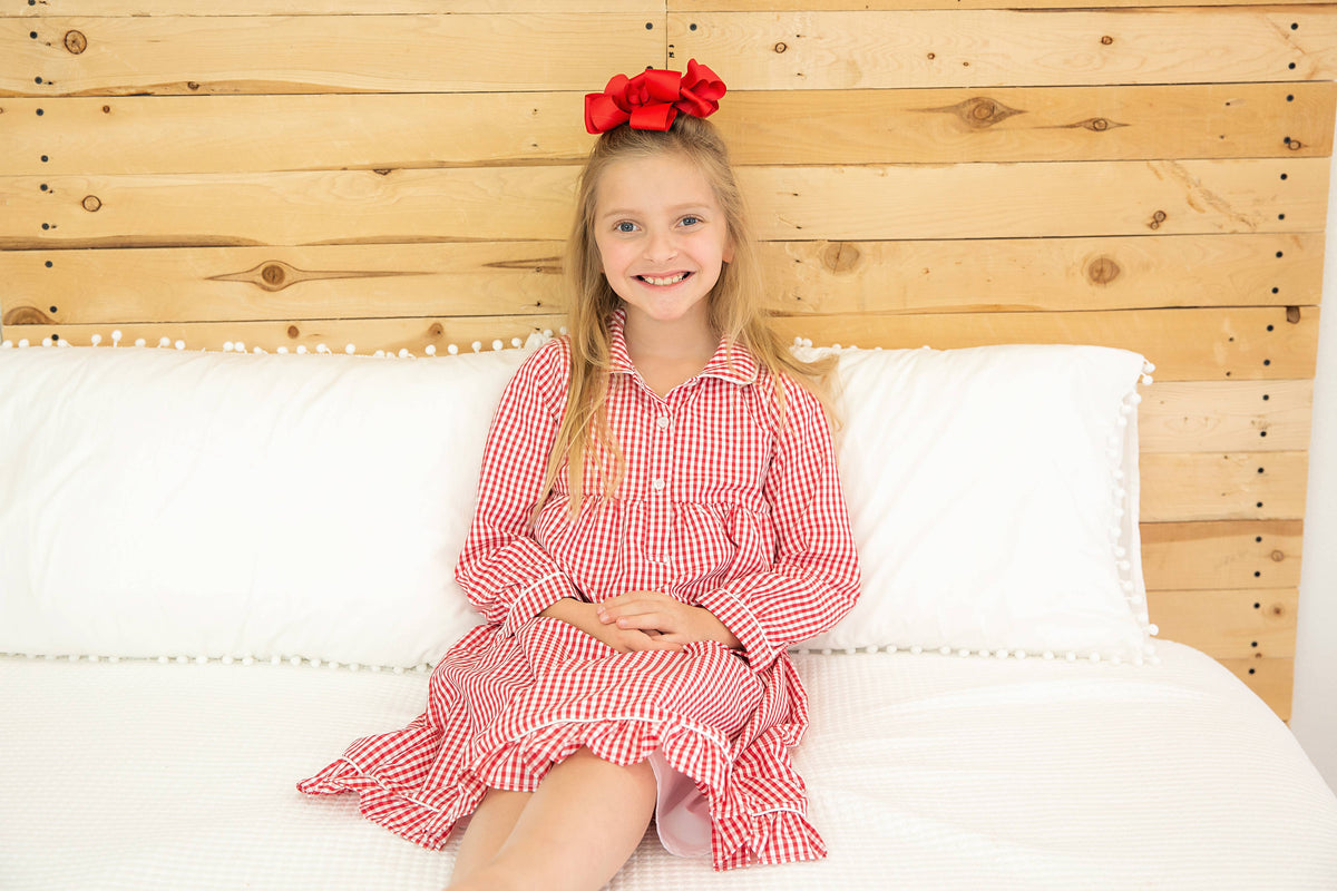 Red Gingham Nightgown
