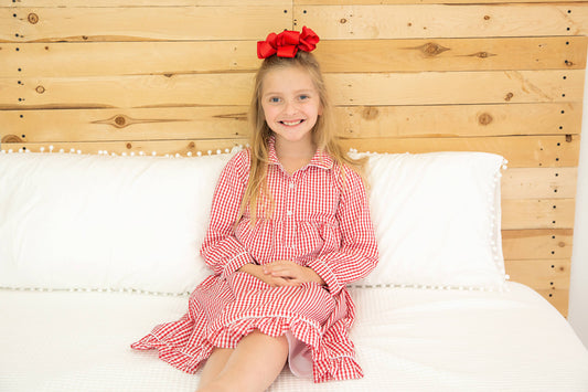 Red Gingham Nightgown