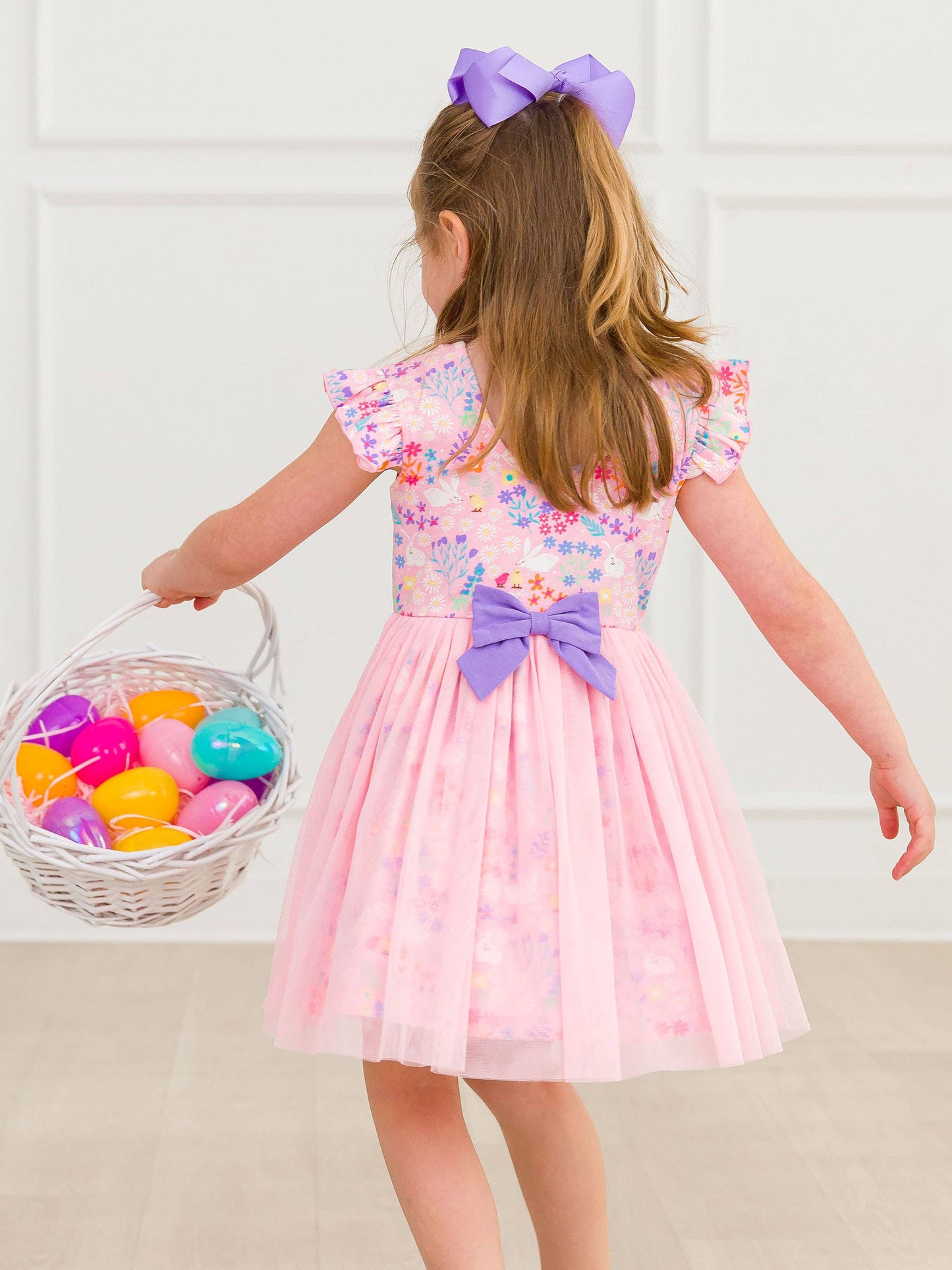 Bunny and Friends Flutter Tulle Twirl Dress