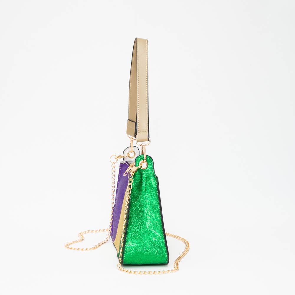 Mardi Gras Glitter Handbag 