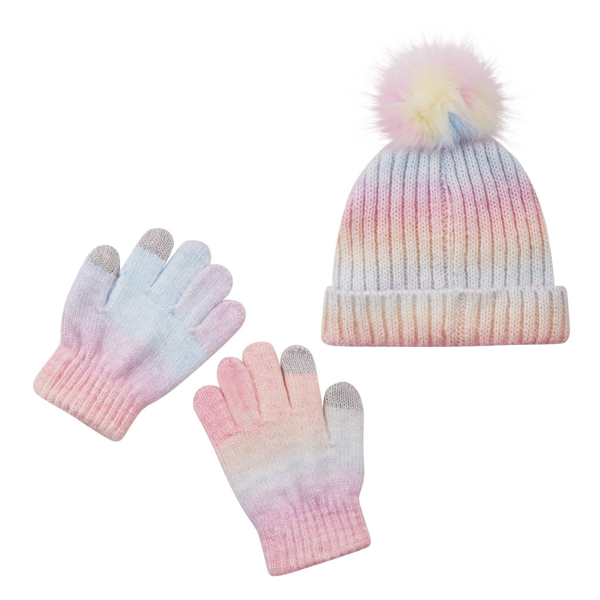 Hat & Glove Set -Pink Confetti