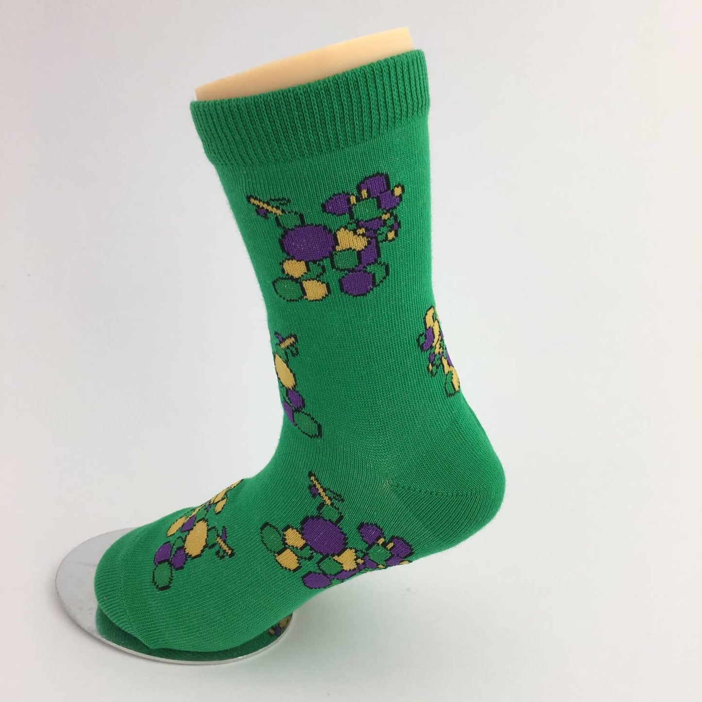 Mardi Gras bead dog socks KIDS