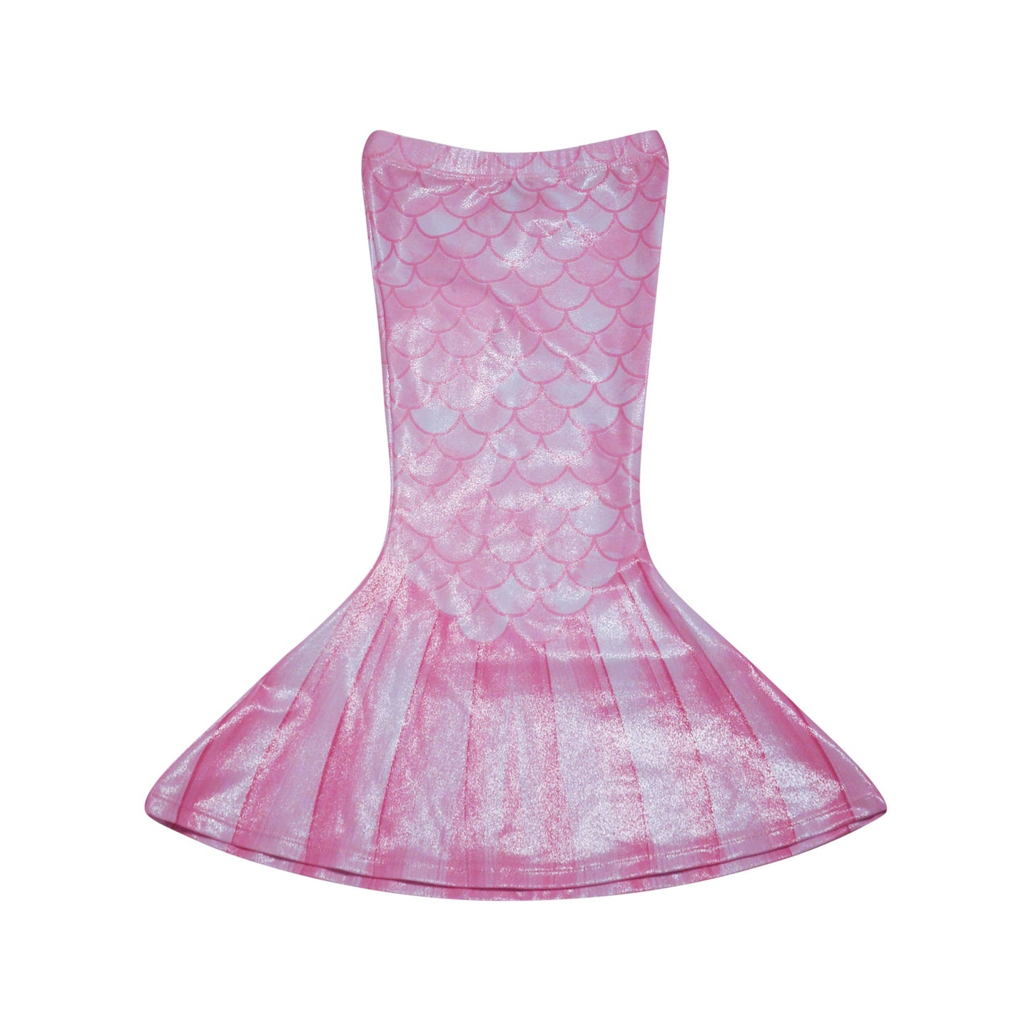 UPF 50+ 3 piece Mermaid Swim Set w/ Ruffle Shoulders Pixie Scales Pink