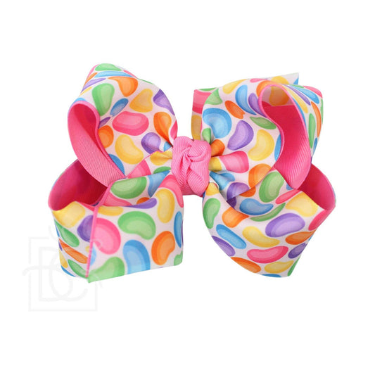 Jelly Bean Layered Bows: 5.5"