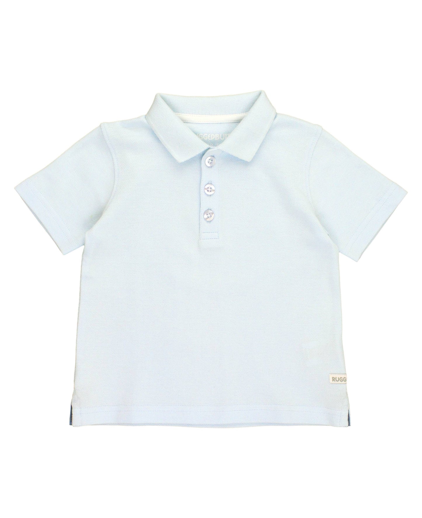Boys Light Blue Pique Short Sleeve Polo Shirt