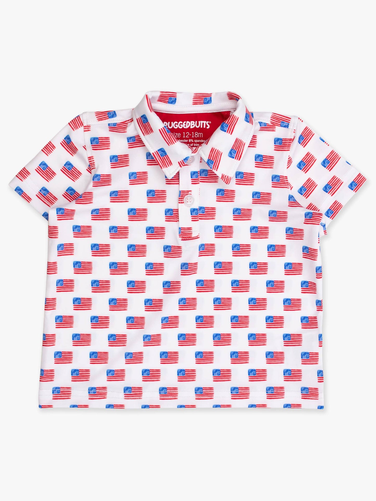 Freedom Flags Knit Short Sleeve Performance Polo