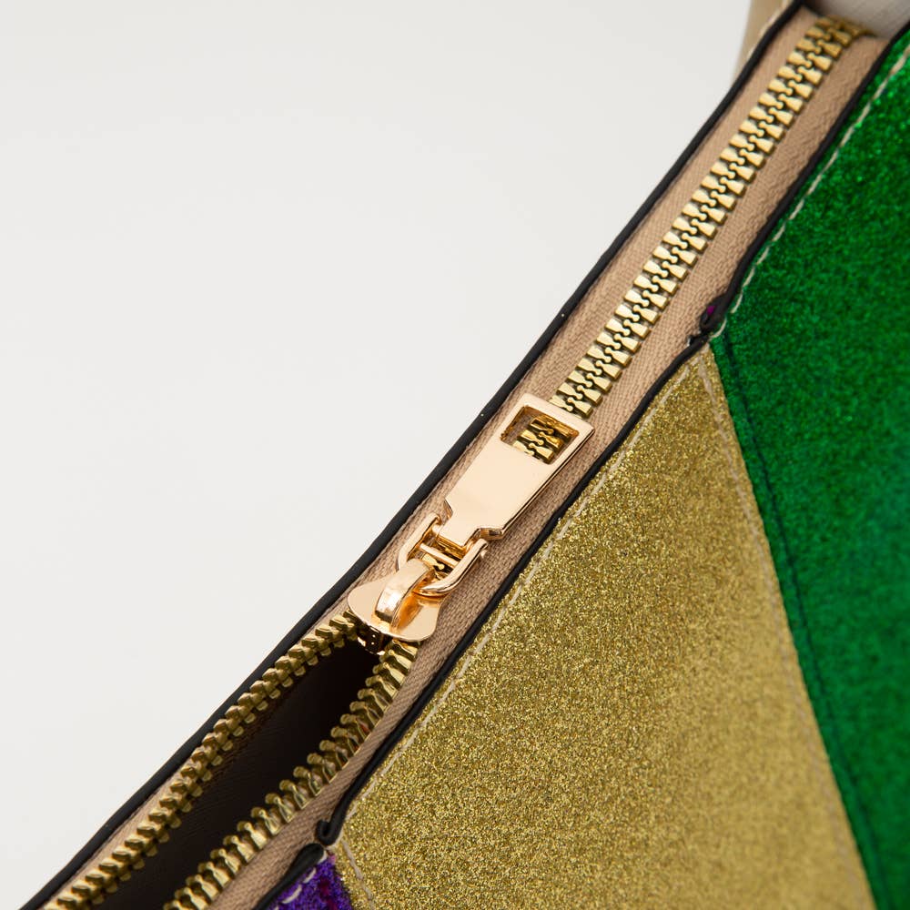 Mardi Gras Glitter Handbag 