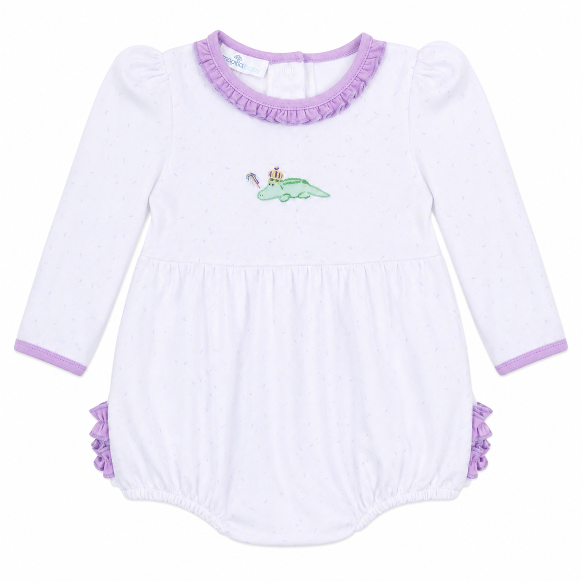 Bayou Pals Ruffle Long Sleeve Girl Bubble: