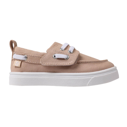 Jesse-Khaki Boat Shoe