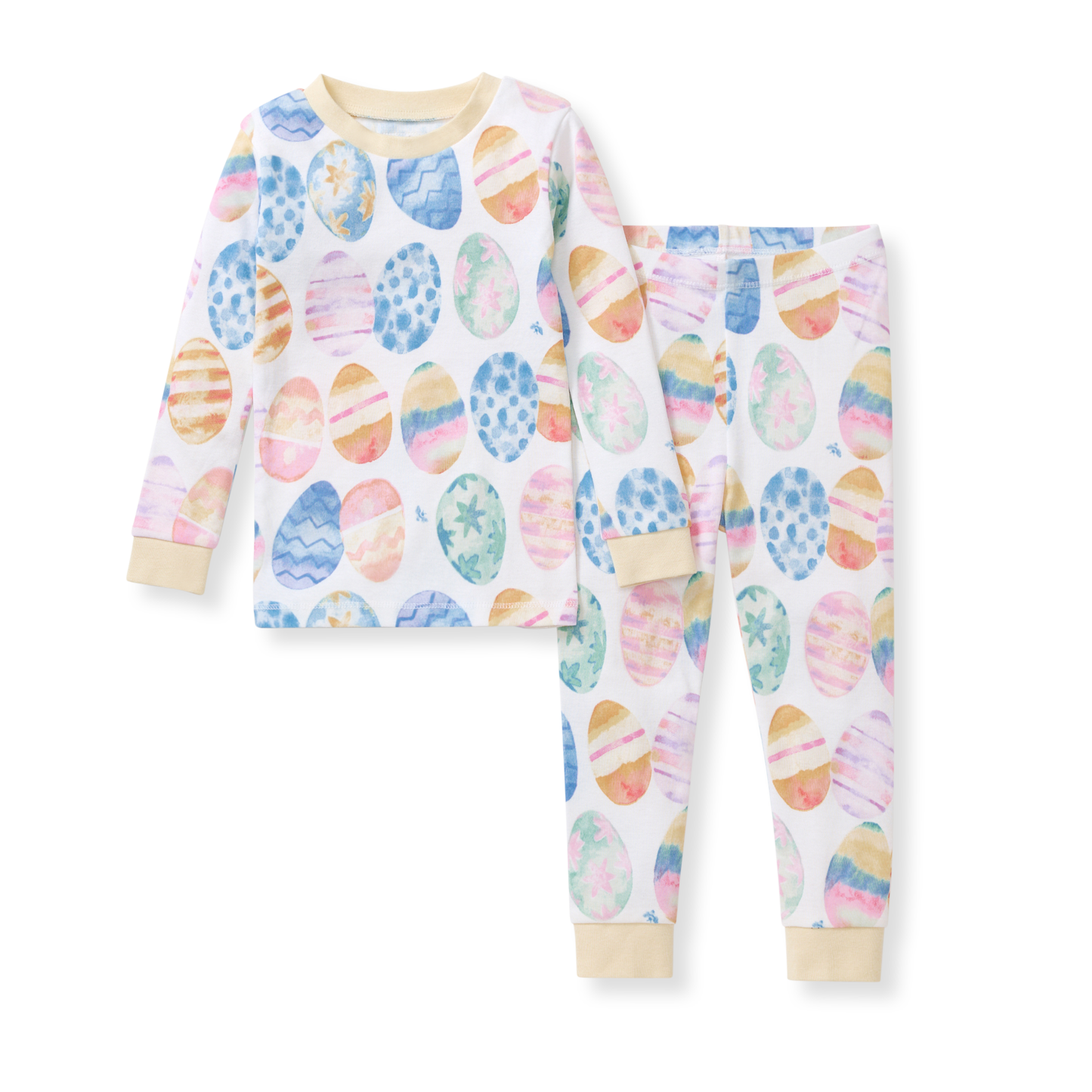 Easter Eggs Organic Cotton Two-Piece Pajamas