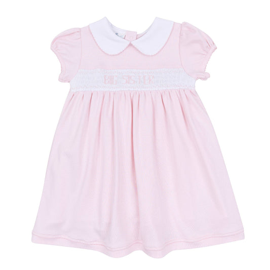 Big Sister Smocked Short Sleeve Dress