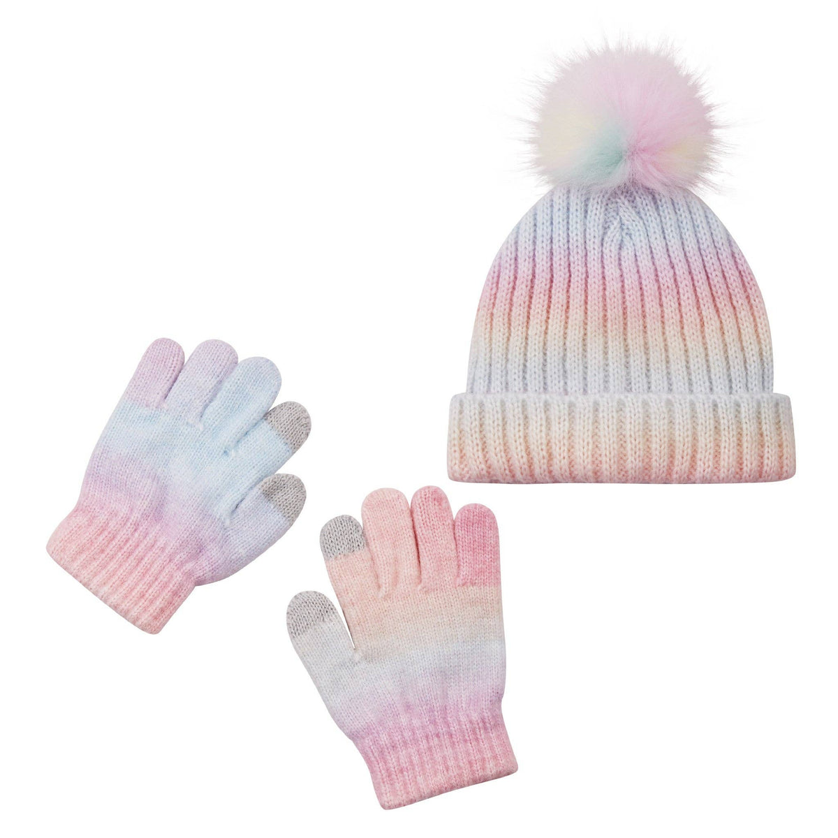 Hat & Glove Set -Pink Confetti