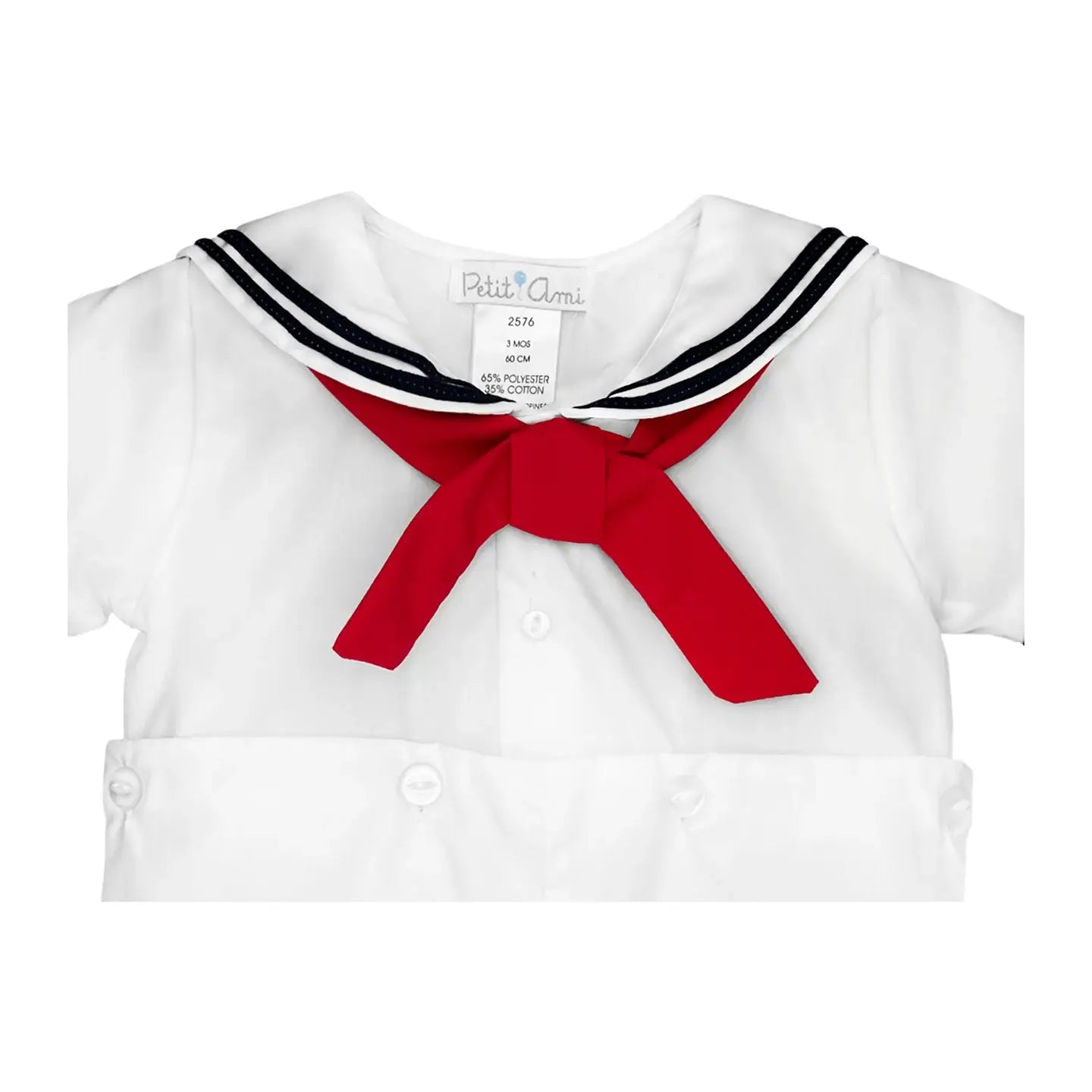 Nautical Sailor Bobby Suit: White