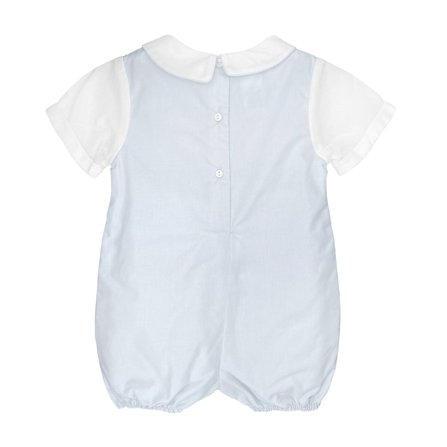 Shortall with Pintucks and Side Tabs: Blue