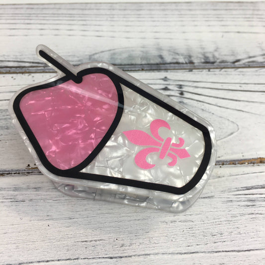 Marble snoball claw clip 