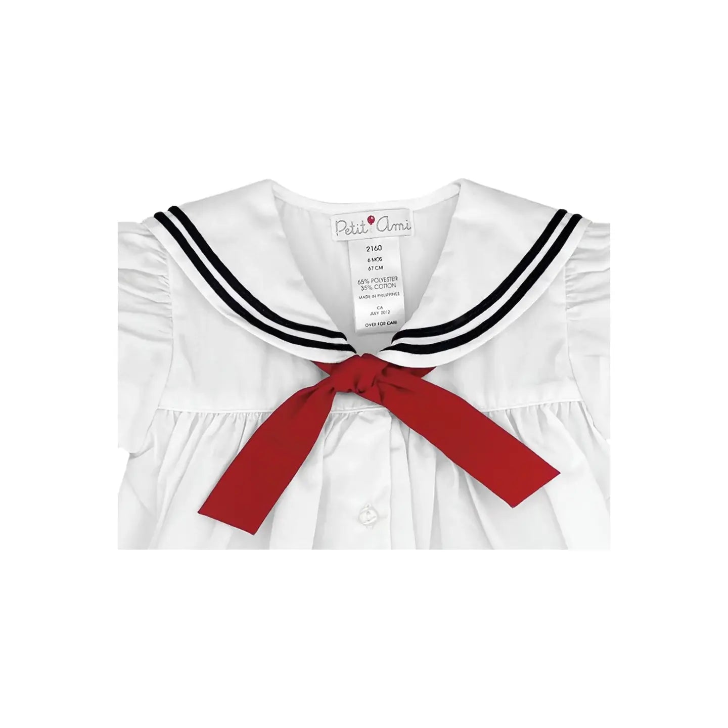 Nautical Sailor Dress: White