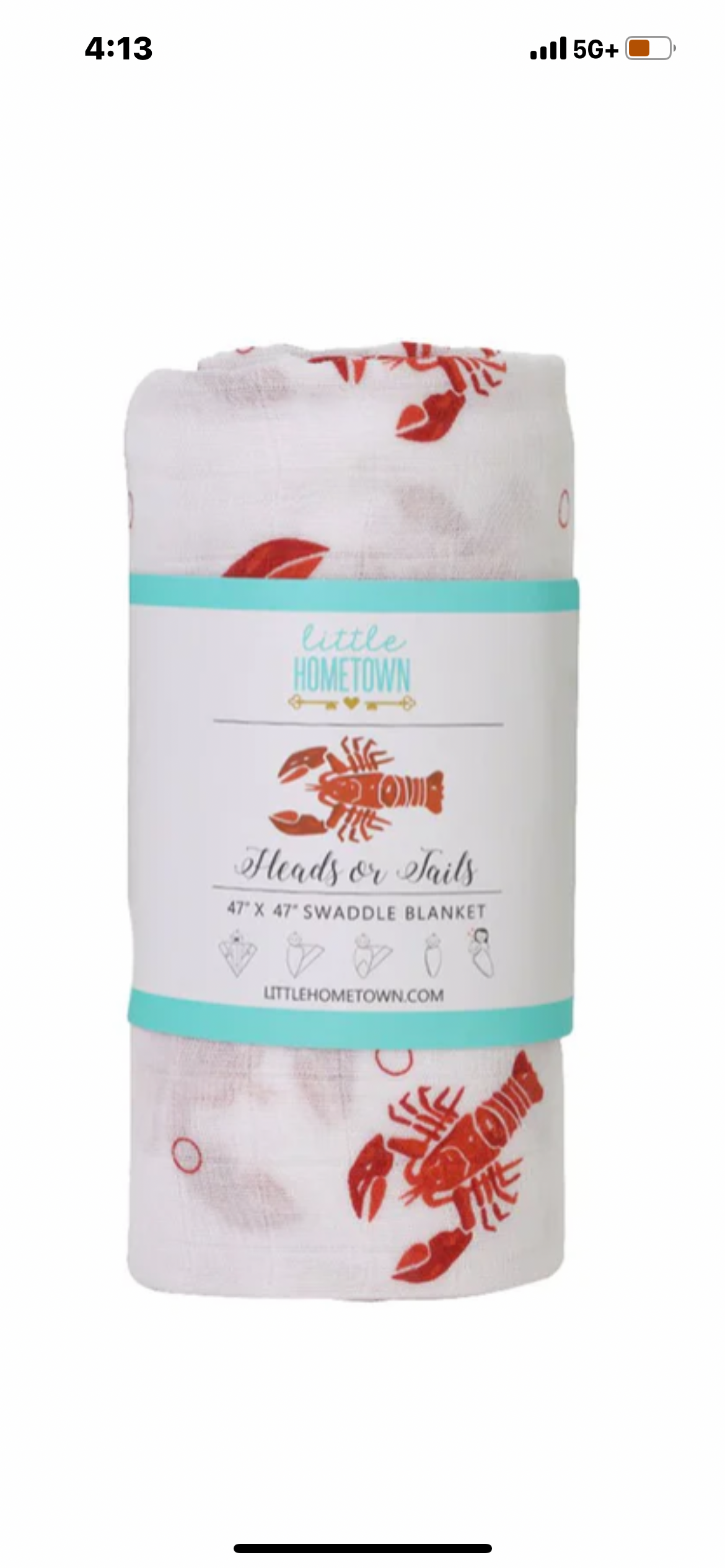 Crawfish swaddle