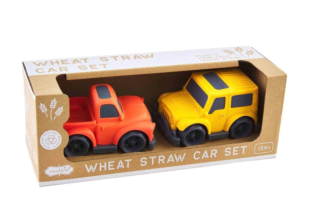 Orange and yellow car set