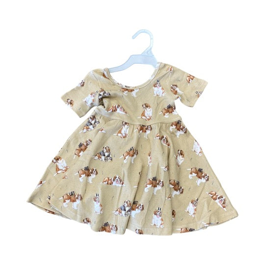 Saints pup twirl dress