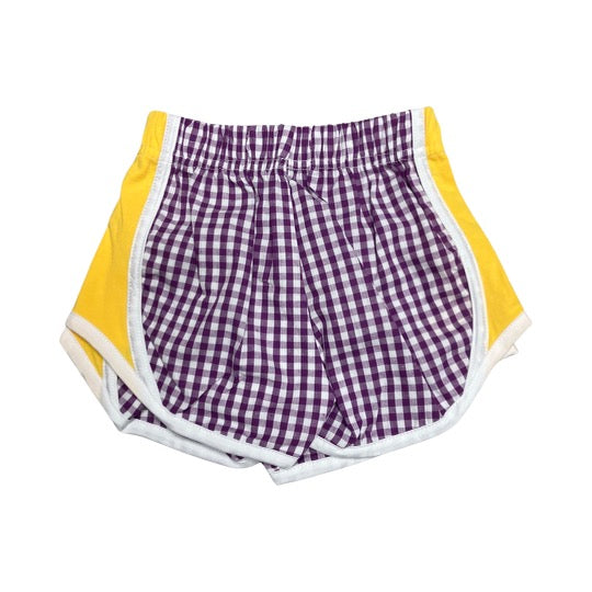 Purple and gold windshorts