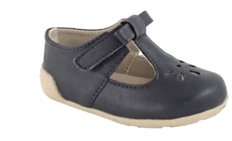 Navy Brynna t-strap shoe