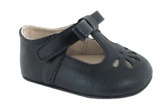 Navy Brynna t-strap infant shoe