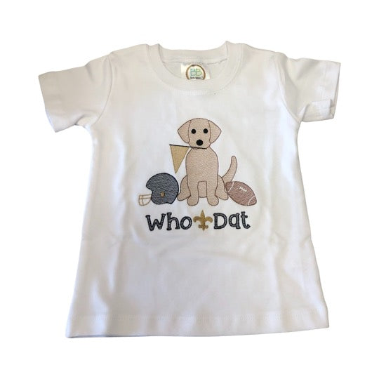 Who dat puppy boy shirt